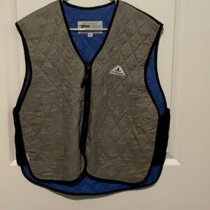 Blue and Gray Men's cooling Vest